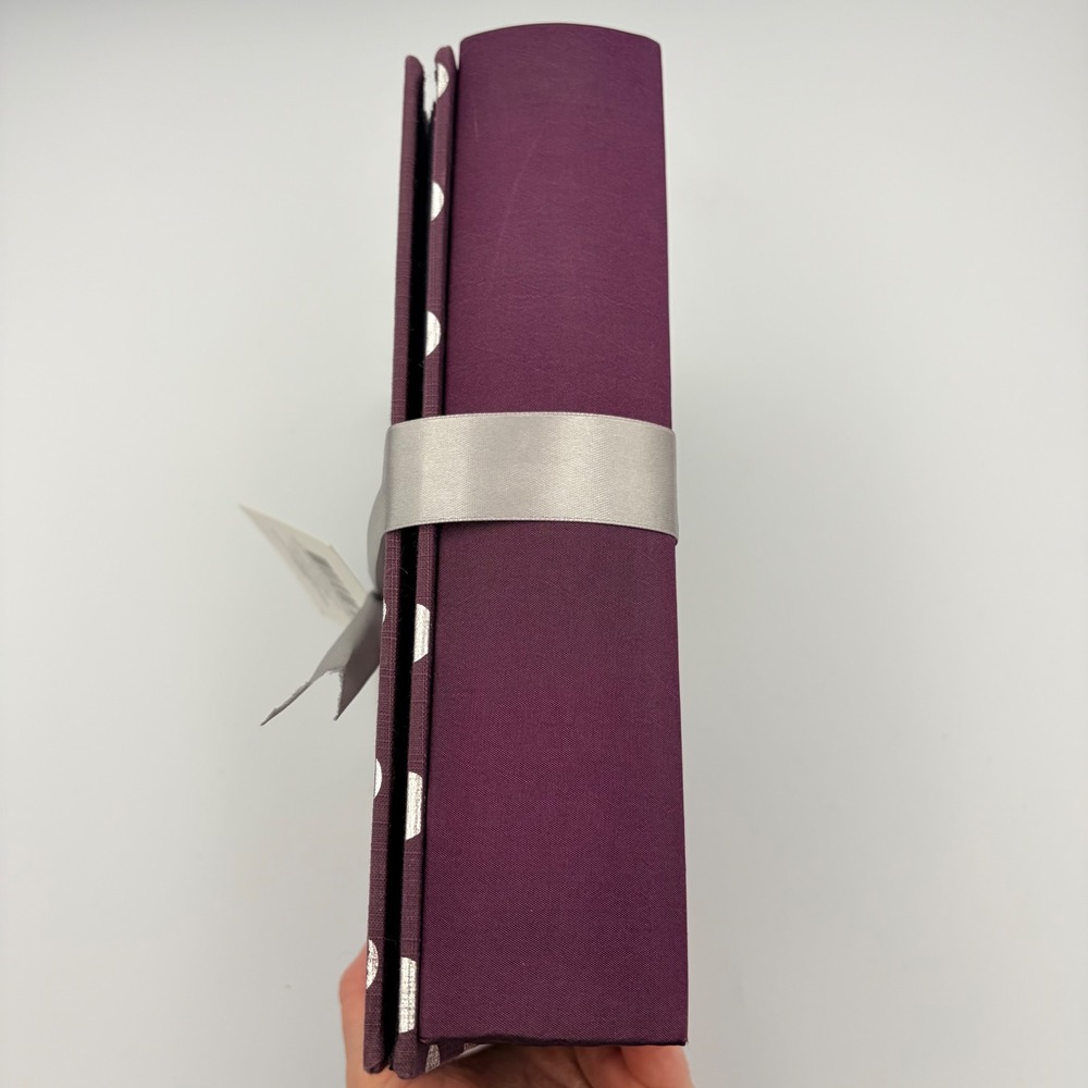 Target 2 Photo Album Gift Set Purple Silver Polka Dot 80 Photos Acid Free Pocket - Picture 7 of 9